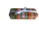 Le cadeau vide de Noël blanc de ruban étame l'impression de la boîte CYMK en métal sur le couvercle/corps fournisseur